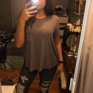 American Eagle Striped Tee